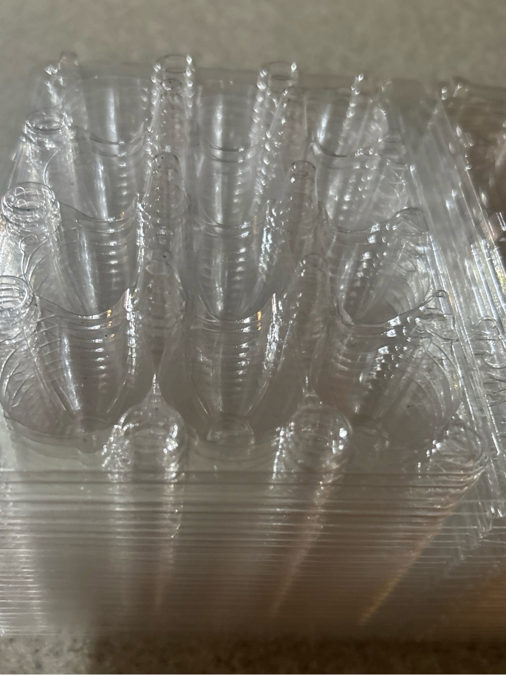 Jumbo Quail Egg Cartons 12 Cell (3x4) 25pcs - Secure Snap Close